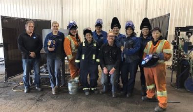 The Women in Welding program launched with eight initial candidates, but the COVID-19 pandemic forced the program to take a pause.